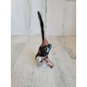 Goebel long tailed titmouse bird vintage ceramic figure home decor unique